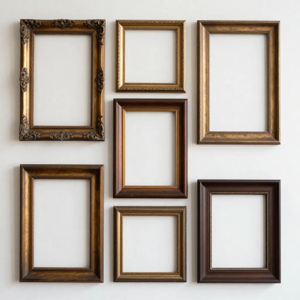 Tightly clustered salon style frames