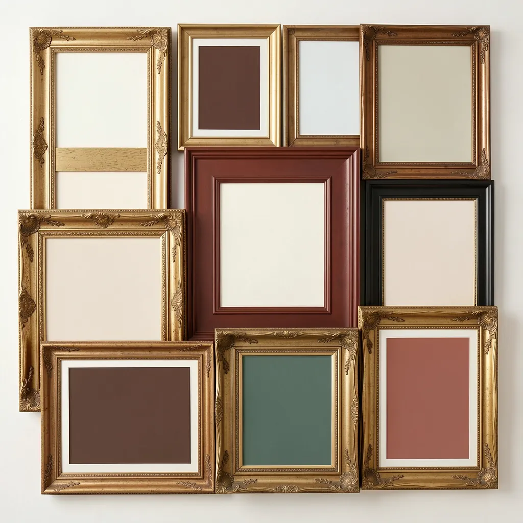 Cohesive color coordinated frames